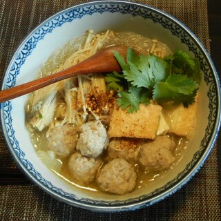 肉団子と春雨のエスニック風